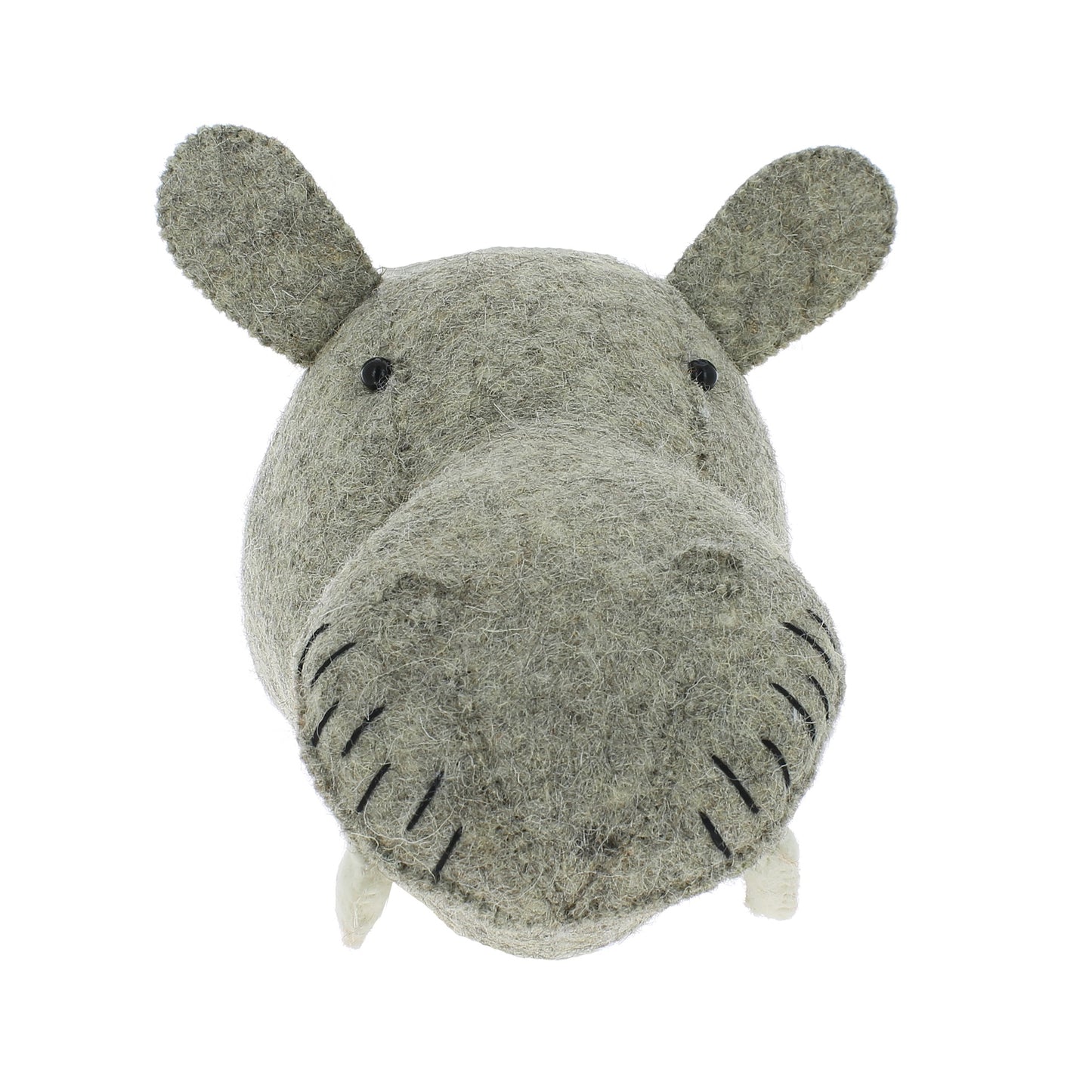 Fiona Walker Hippo Felt Animal Wall Head - Mini