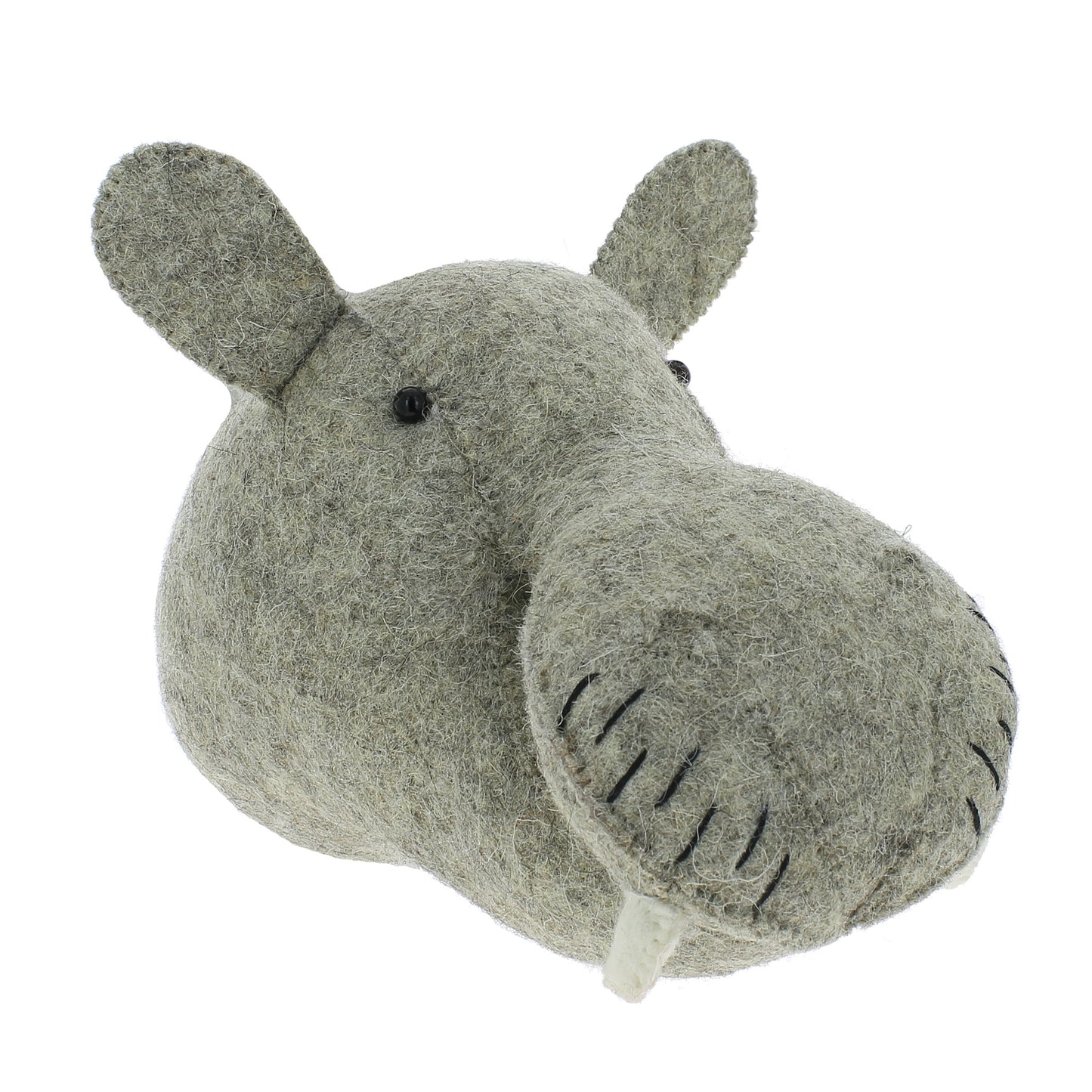 Fiona Walker Hippo Felt Animal Wall Head - Mini