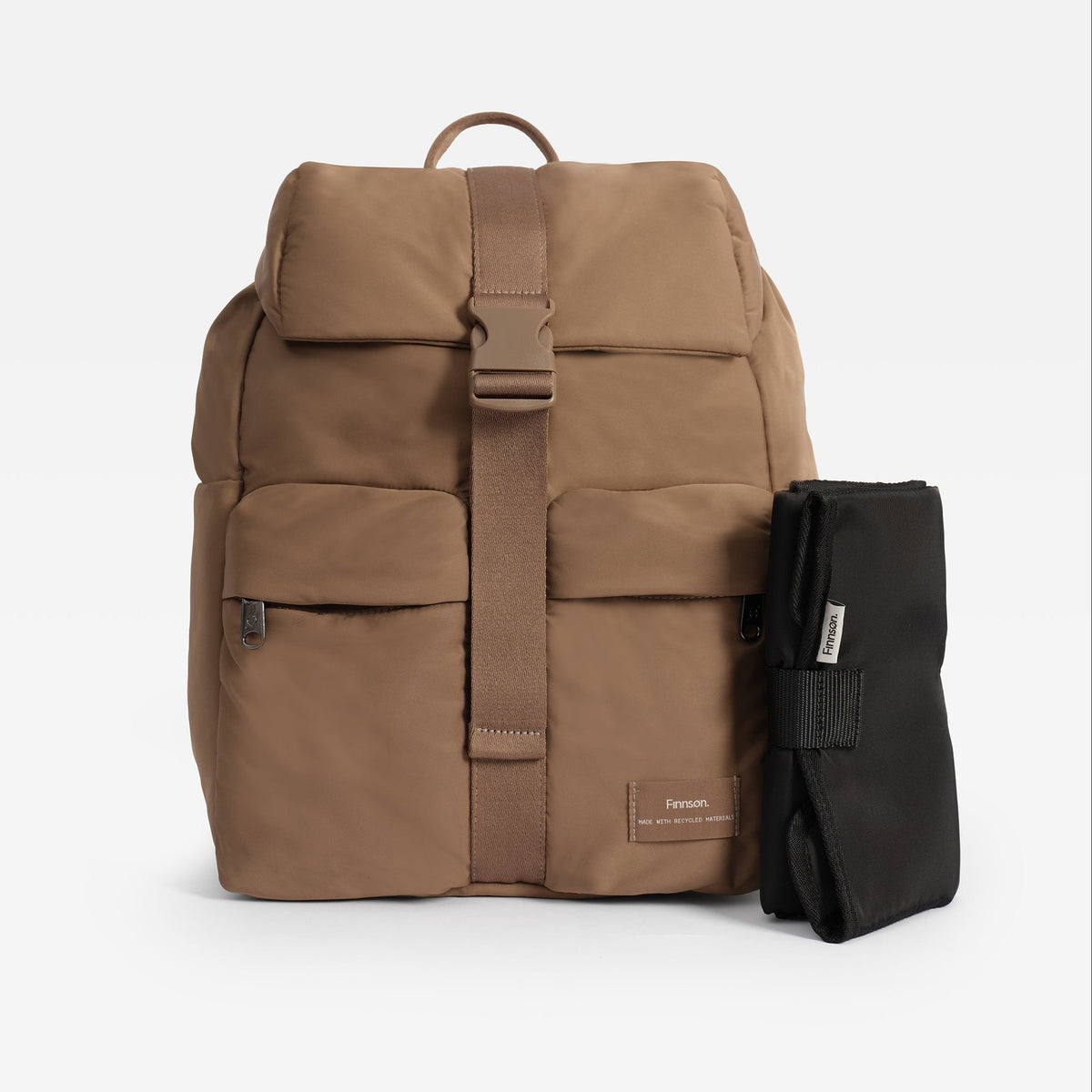 Finnsøn ELISE Eco Changing Backpack with Changing Mat - Mocha