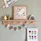 Kid of the Village Floral Dove Art Print - Peach