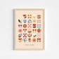 Kid of the Village Flower Garden Art Print - Soft Pink