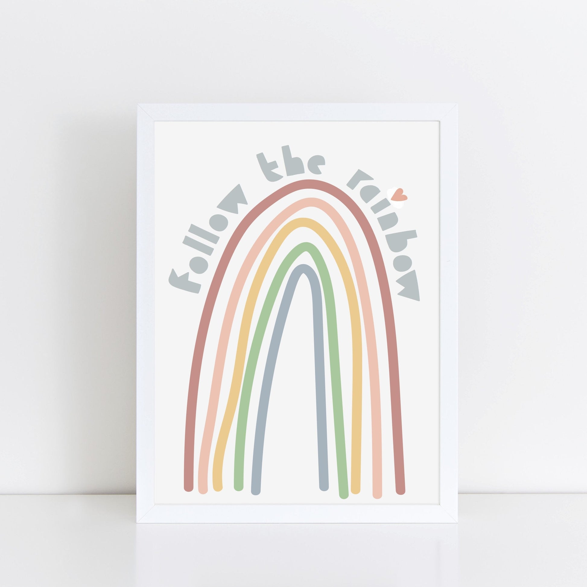 The Little Jones Follow the Rainbow Print - Muted