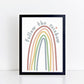 The Little Jones Follow the Rainbow Print - Muted