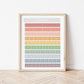 The Little Jones Fractions Print - Muted