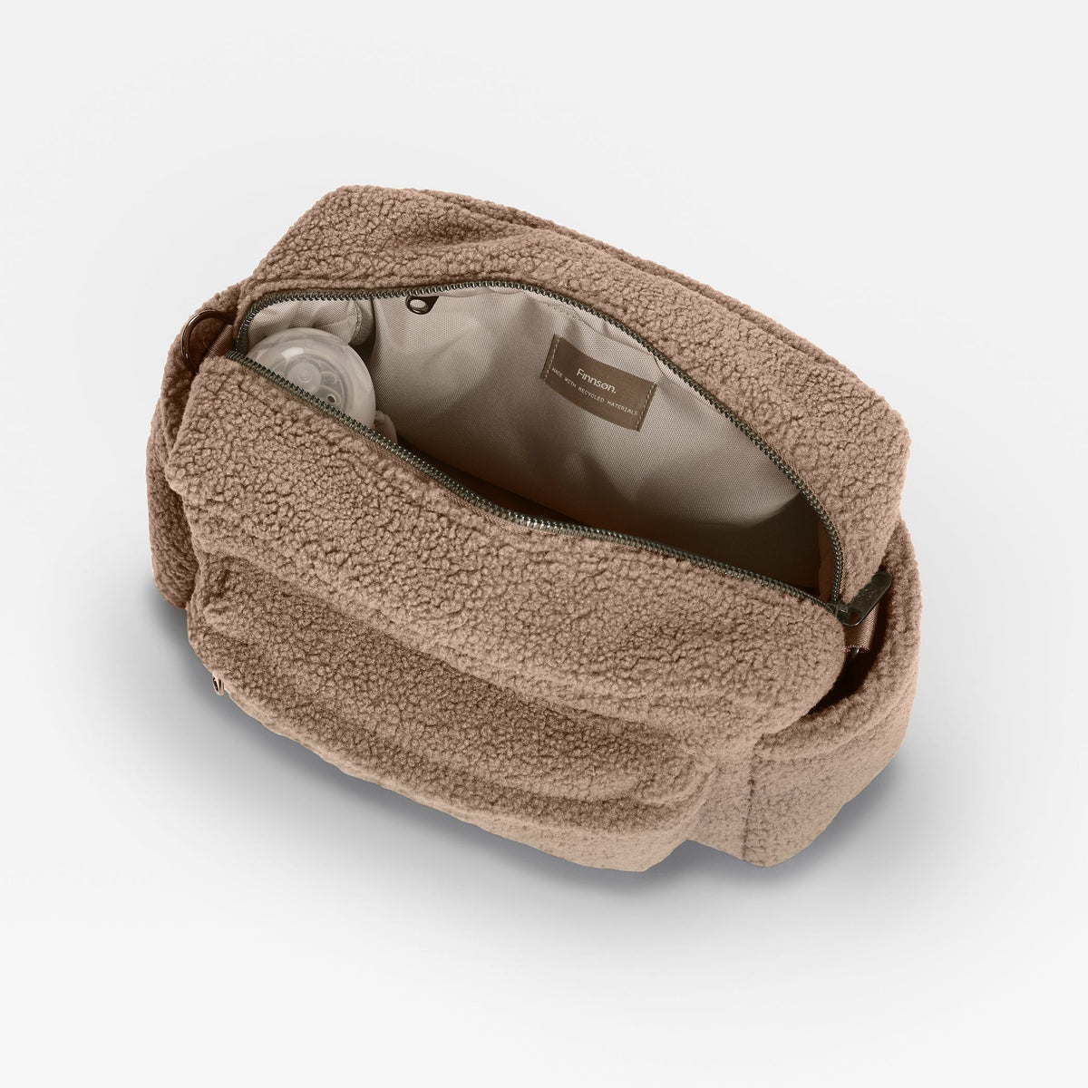 Finnsøn FREYA Eco Oversized Stroller Organiser with Clips - Mocha Borg