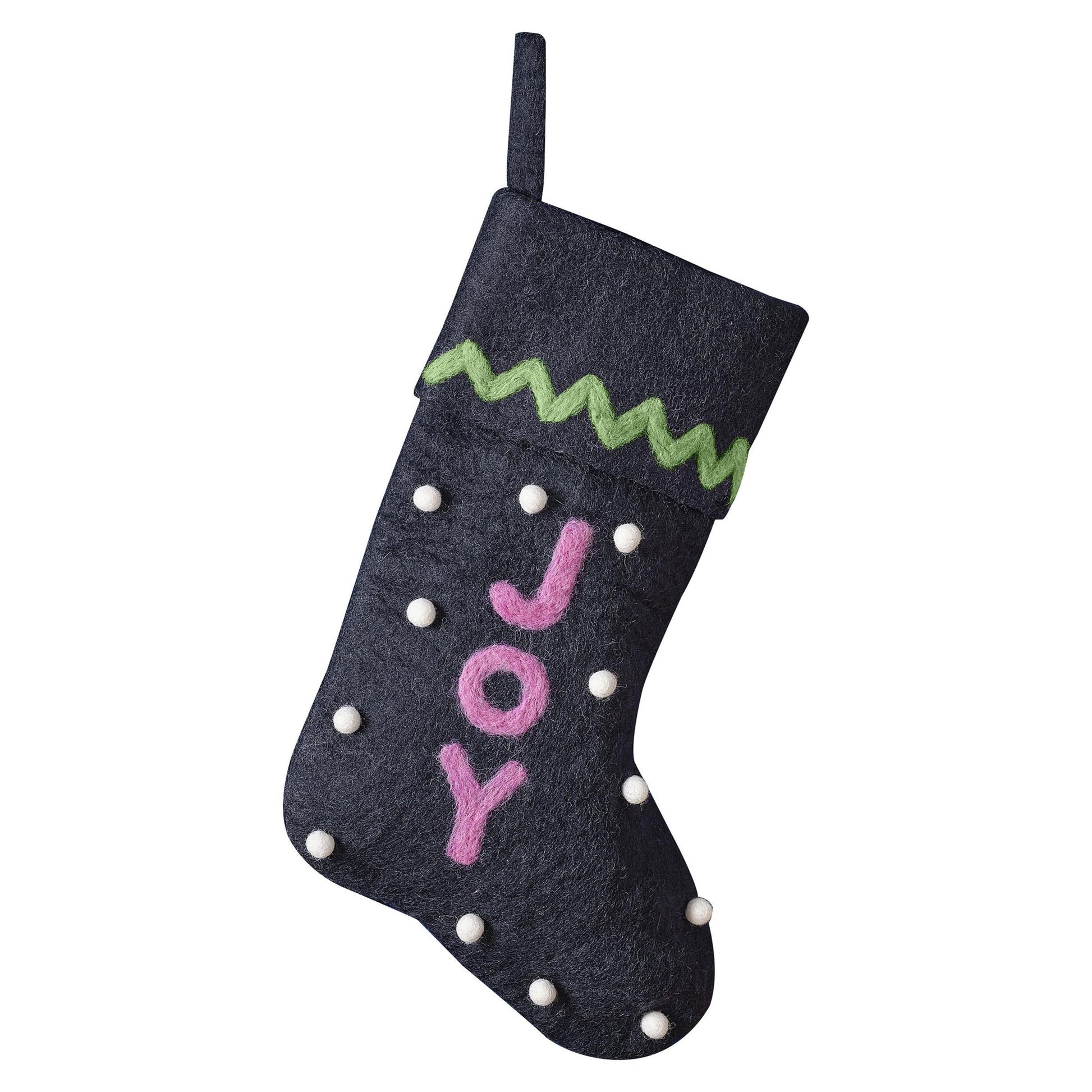 Joy Felt Christmas Stocking By Ginger Ray