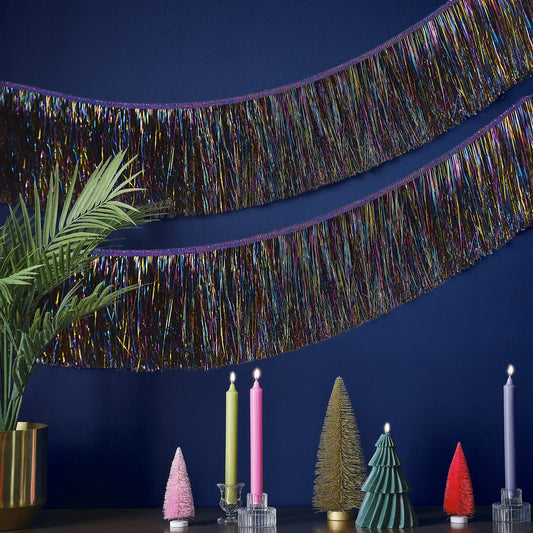 Christmas Tinsel Garland Decoration By Ginger Ray