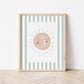 The Little Jones Boho Sunshine Print - Green Stripes