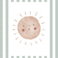 The Little Jones Boho Sunshine Print - Green Stripes
