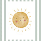 The Little Jones Sunshine Print - Green Stripes