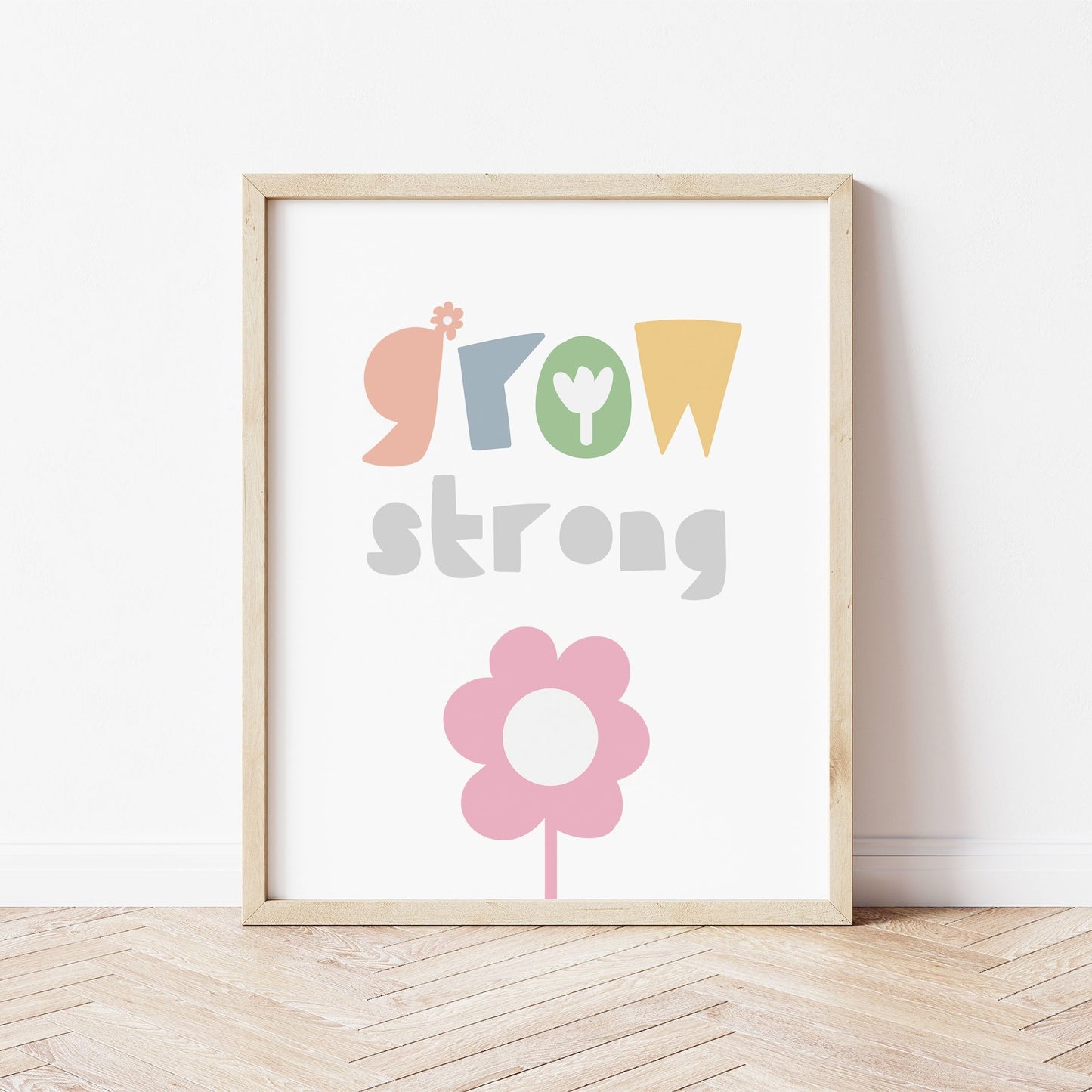 The Little Jones Grow Strong Print