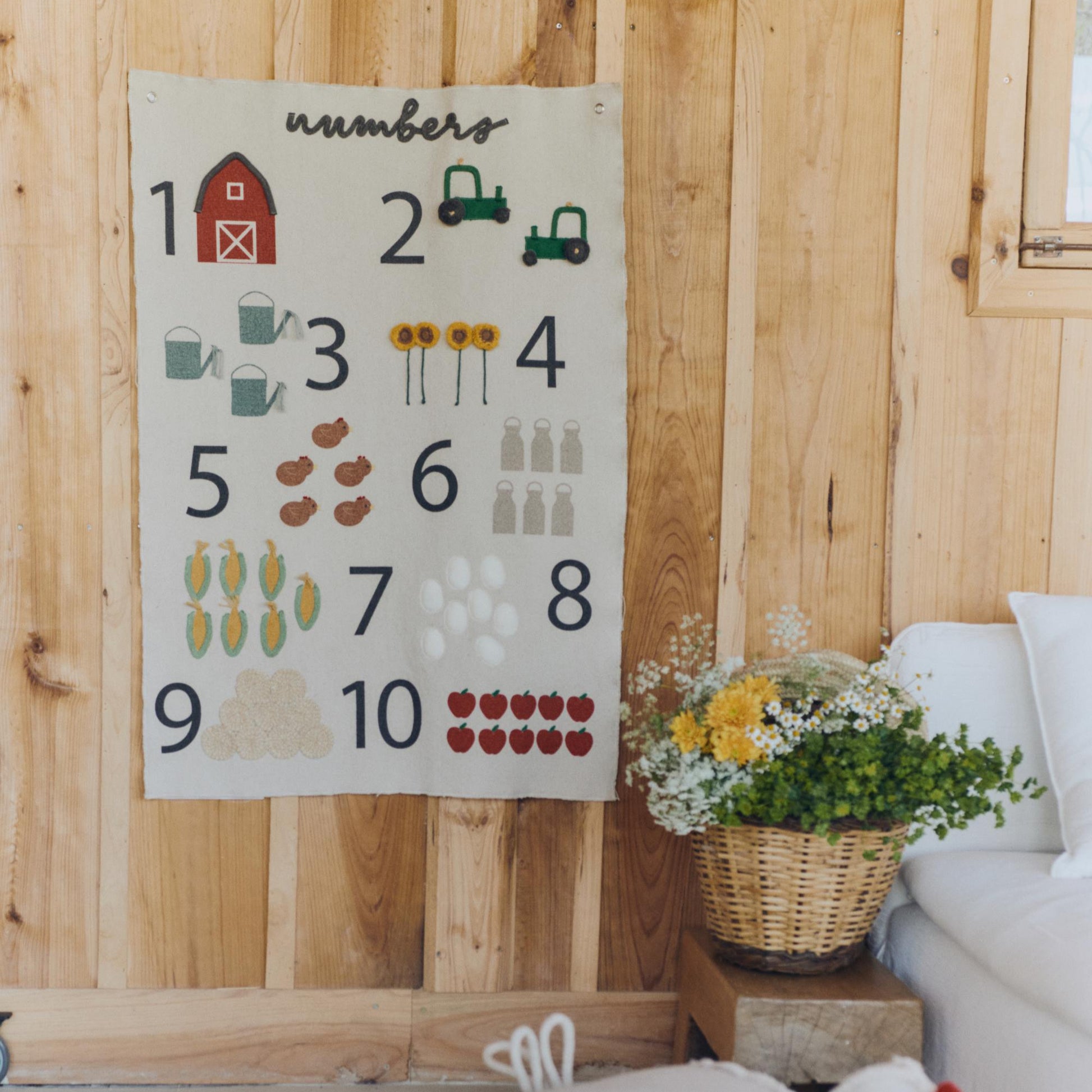 Lorena Canals Wall Hanging - Farm Numbers