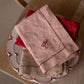 Avery Row Embroidered Linen Napkins, Set of 4 - Plaster Pink