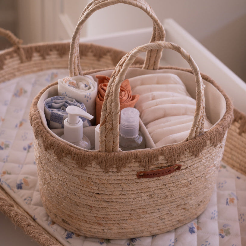 Avery Row Maize Nappy Caddy - Natural