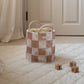 Avery Row Checkerboard Storage Basket - Small - Nude