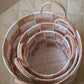Avery Row Checkerboard Storage Basket - Set of 3 - Nude