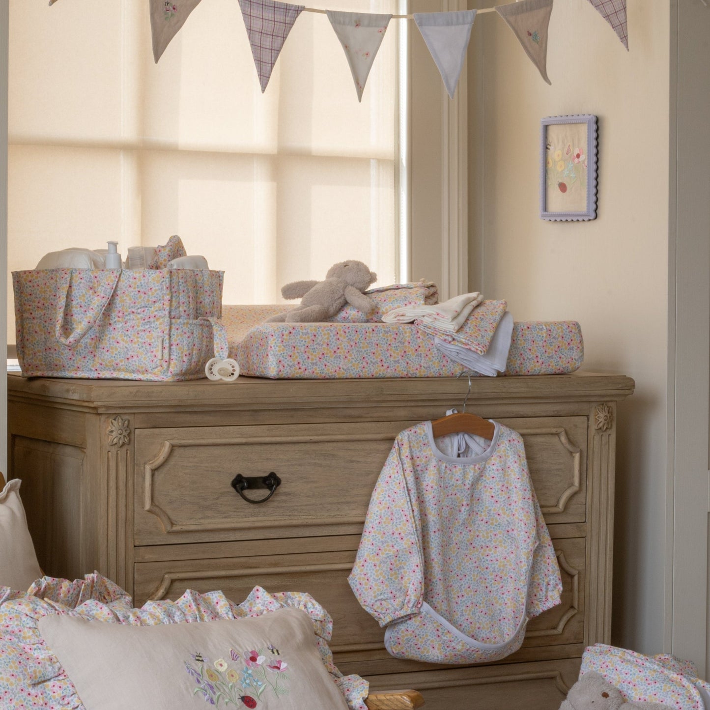 Avery Row Baby Changing Mat - Wildflower Garden