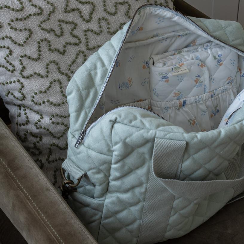 Avery Row Baby Changing Bag with Pram Clips - Sage