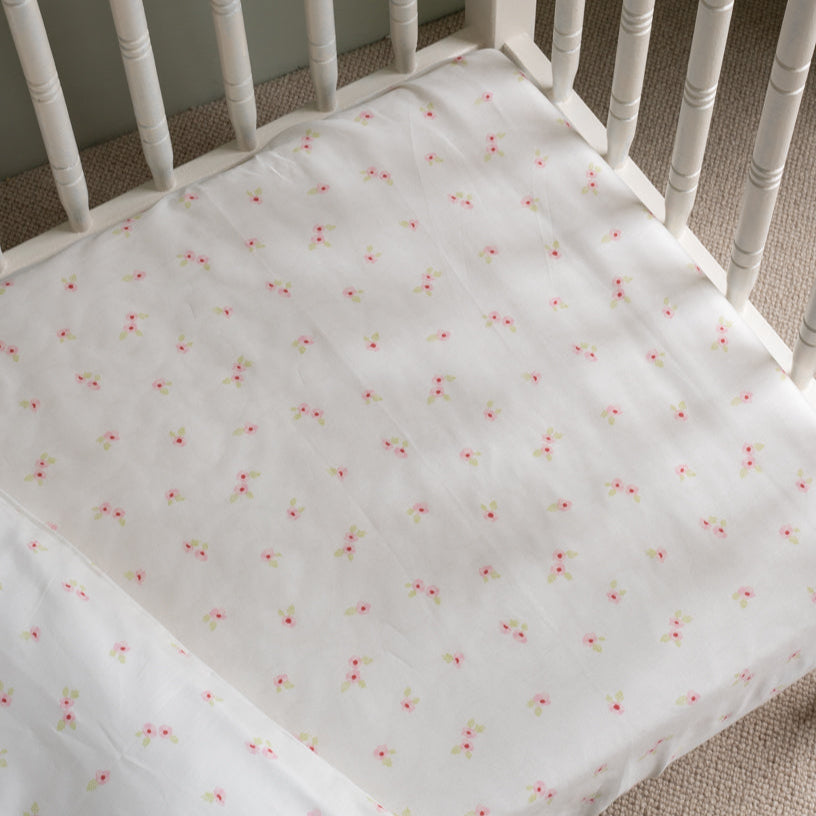 Avery Row Cotbed Fitted Sheet - Anemone
