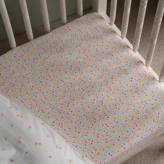 Avery Row Cotbed Fitted Sheet - Wildflower Garden