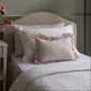 Avery Row Rectangular Linen Frill Cushion - Wildflower Garden