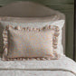 Avery Row Rectangular Linen Frill Cushion - Wildflower Garden