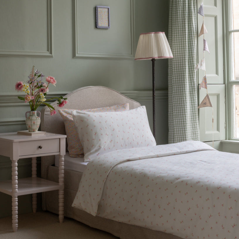 Avery Row Organic Cotton Single Bedding Set - Anemone