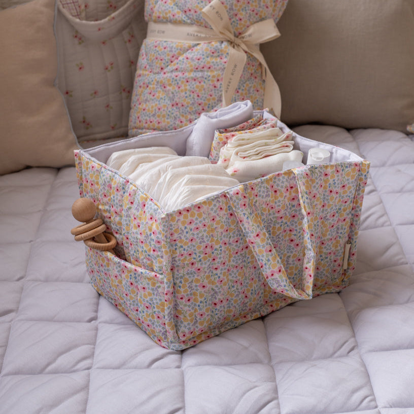 Avery Row Nappy Caddy - Wildflower Garden
