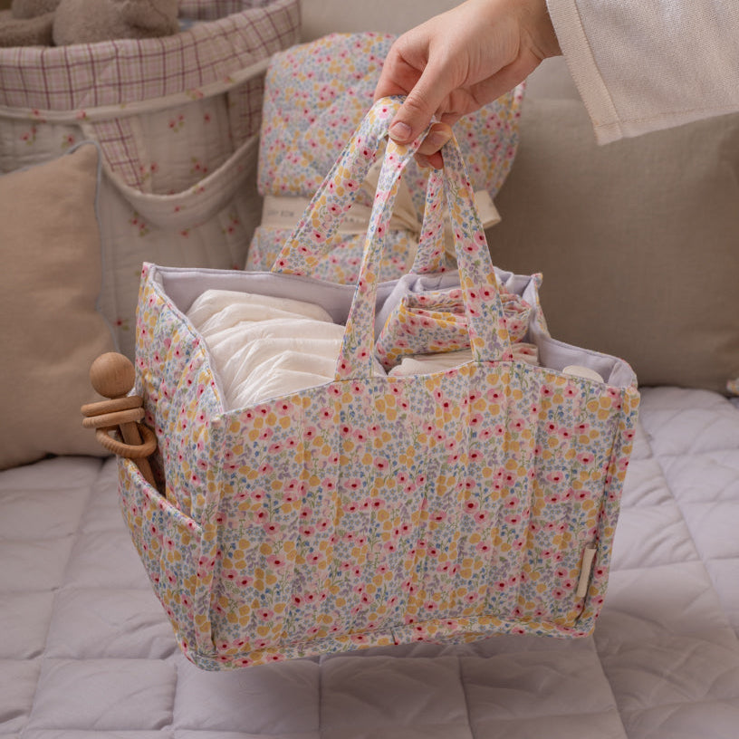 Avery Row Nappy Caddy - Wildflower Garden