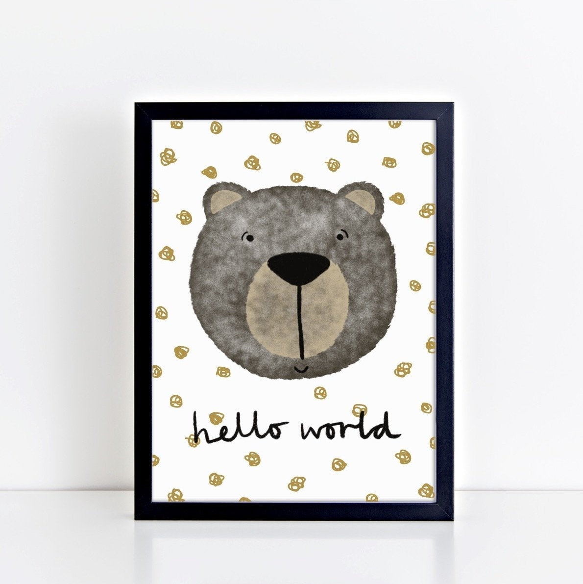 The Little Jones Happy Bear Print - Spotty Hello World