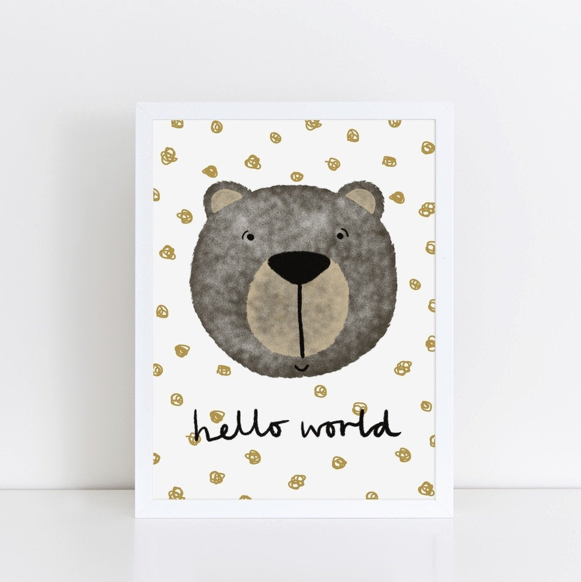 The Little Jones Happy Bear Print - Spotty Hello World