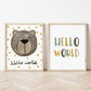 The Little Jones Happy Bear Print - Spotty Hello World