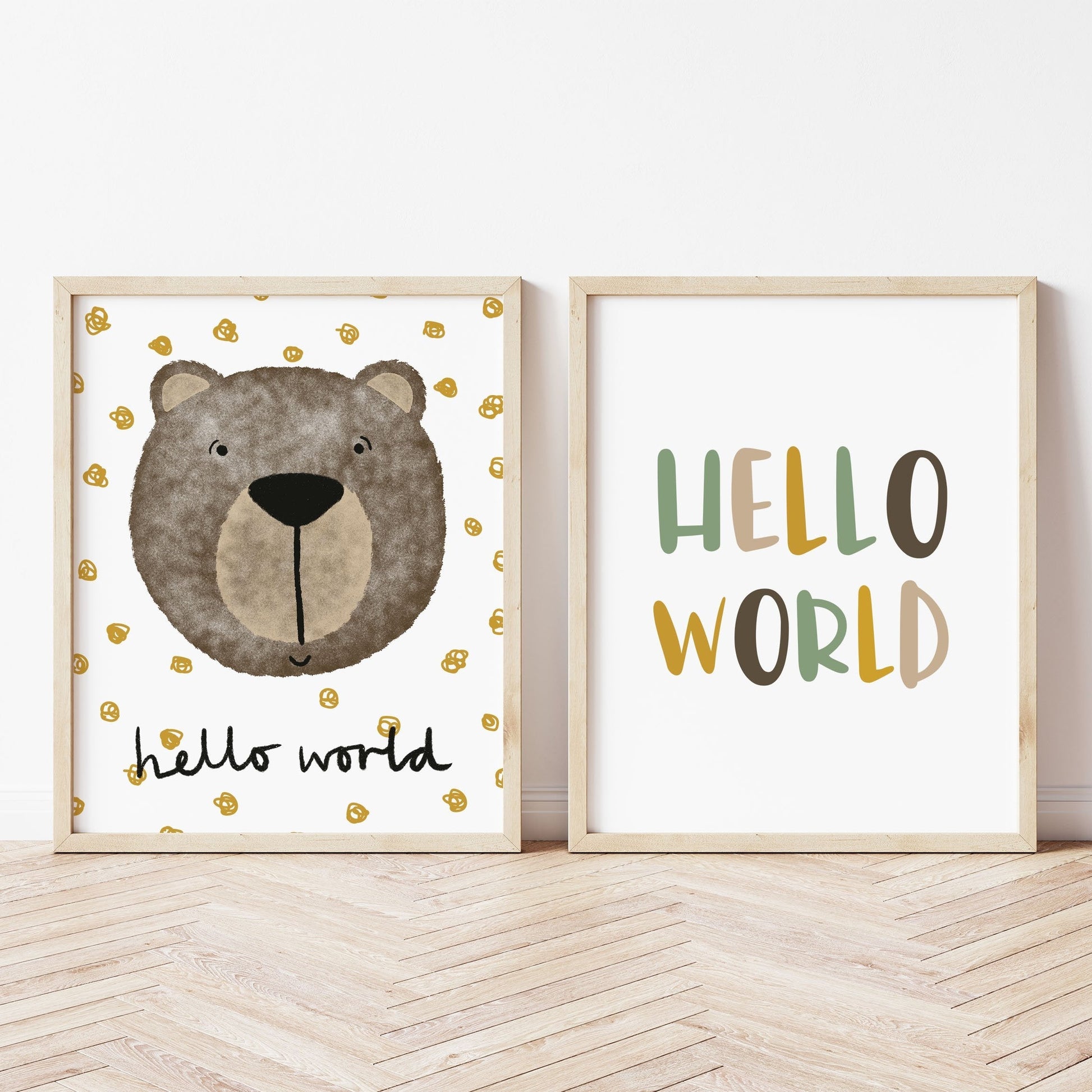 The Little Jones Happy Bear Print - Spotty Hello World