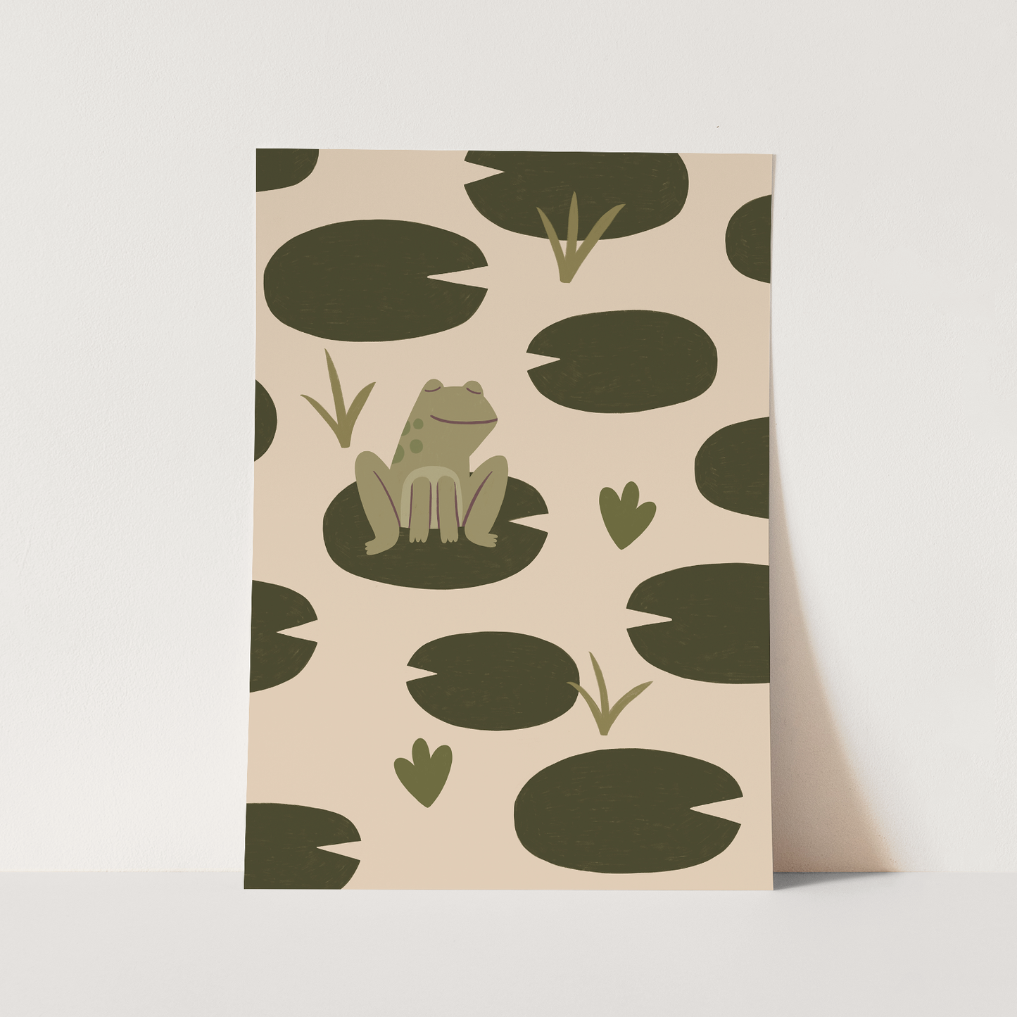 Kid of the Village Happy Frog Art Print