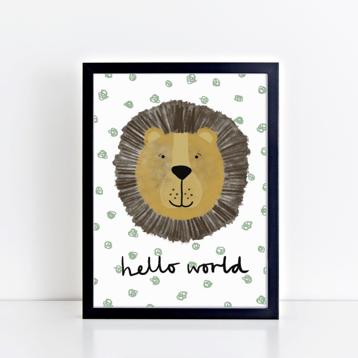 The Little Jones Happy Lion Print - Spotty Hello World