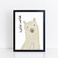 The Little Jones Happy Llama print - Hello World