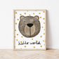 The Little Jones Happy Bear Print - Spotty Hello World