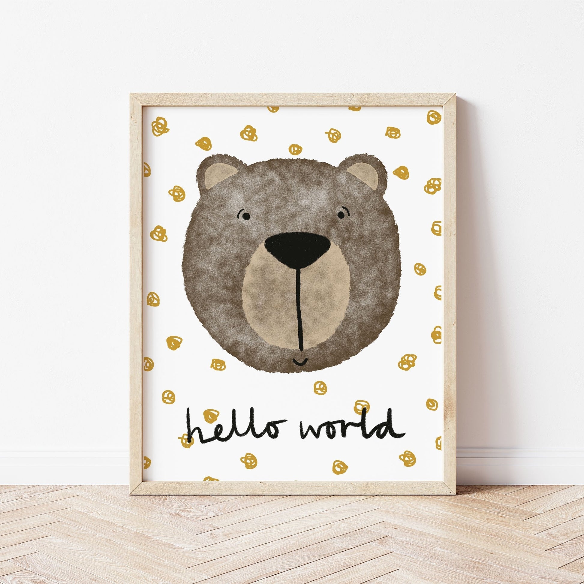 The Little Jones Happy Bear Print - Spotty Hello World