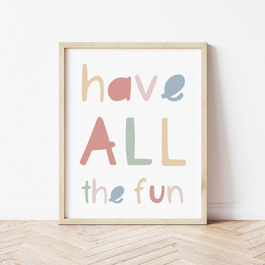 The Little Jones Have All The Fun Print