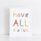The Little Jones Have All The Fun Print