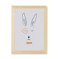 Hector Hare Kids Art Print by Hibou Home