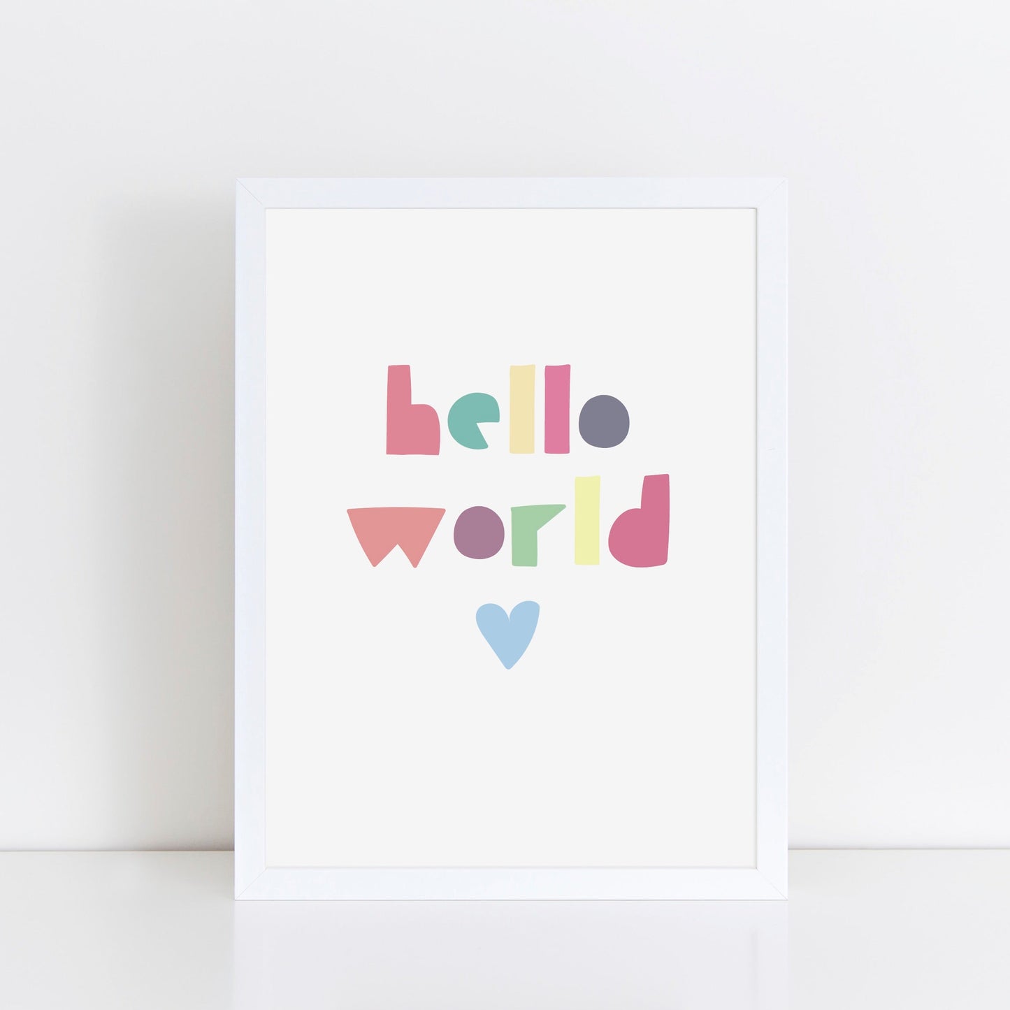 The Little Jones Hello World Print - Brights