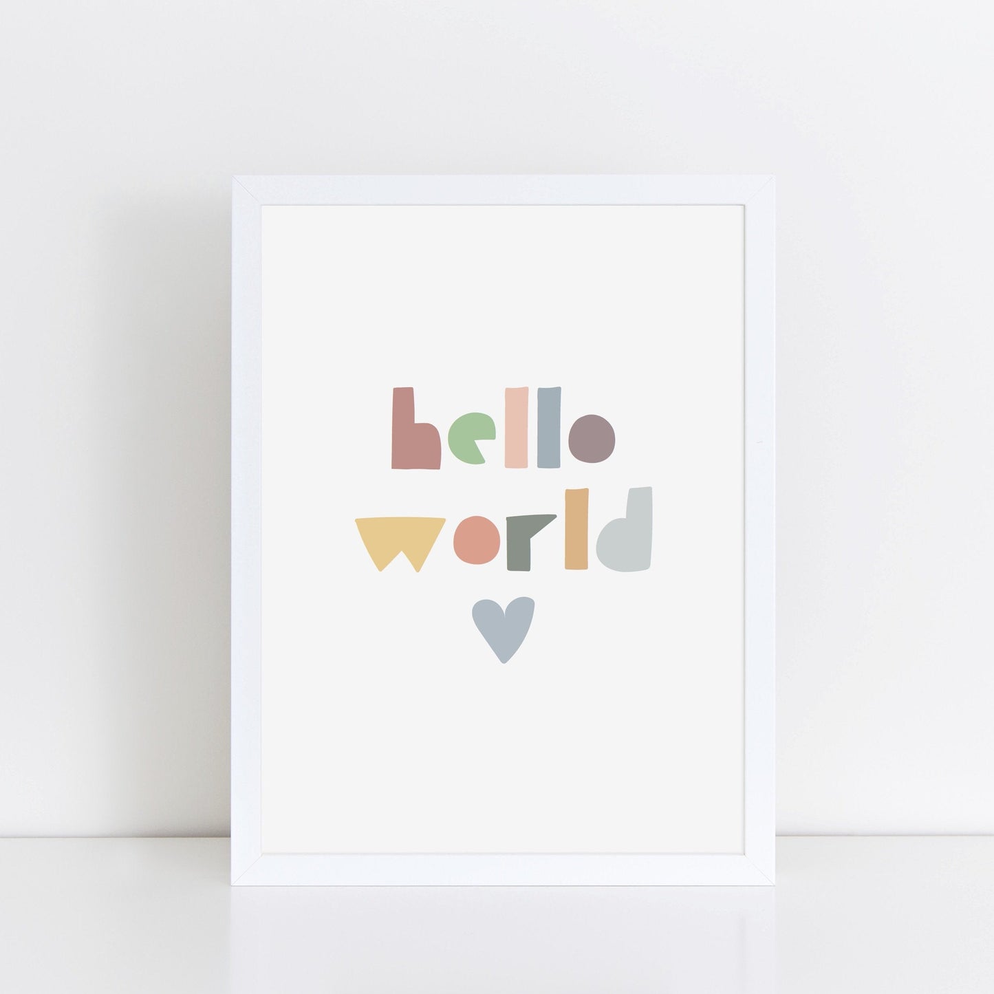 The Little Jones Hello World Print - Muted
