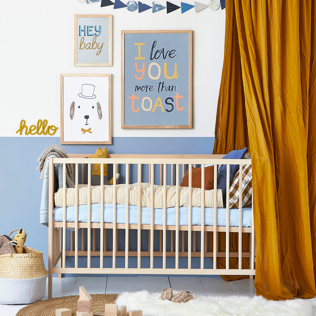 I Love You More Than Toast Kids Art Print by Hibou Home