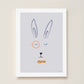 Hector Hare Kids Art Print by Hibou Home