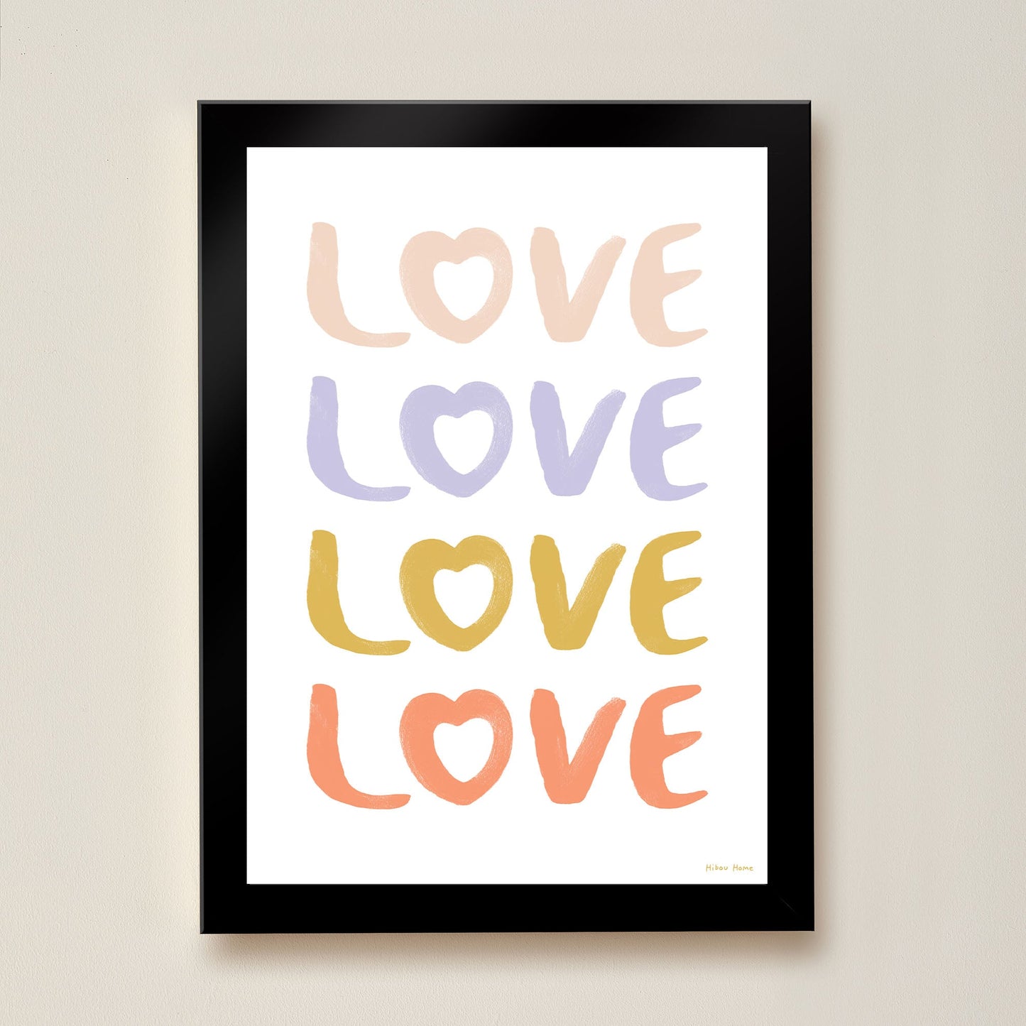 LOVE Kids Art Print by Hibou Home