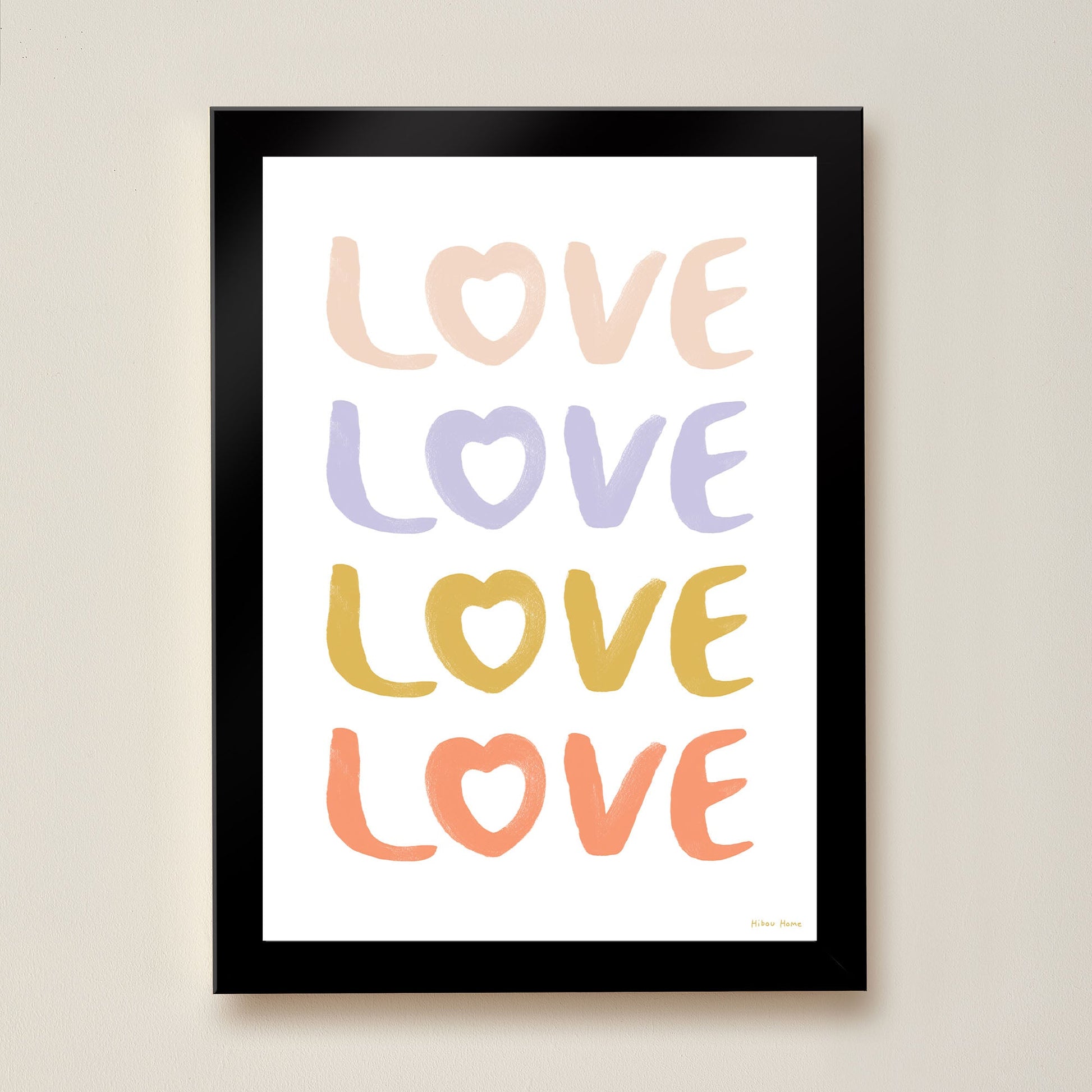 LOVE Kids Art Print by Hibou Home