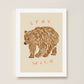 Stay Wild Kids Art Print by Hibou Home