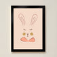 Sylvie Rabbit Kids Art Print by Hibou Home