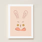 Sylvie Rabbit Kids Art Print by Hibou Home